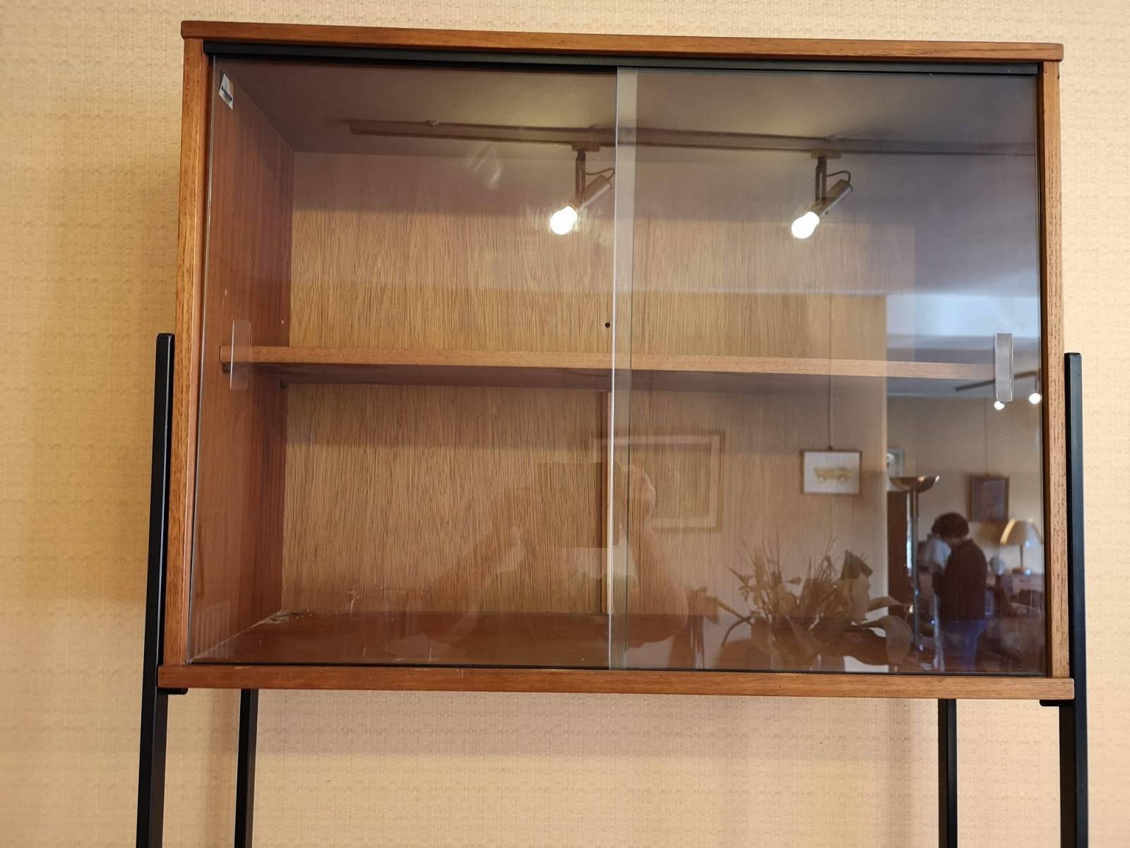 vente bibliothèque design métal et teck vintage proche Rouen