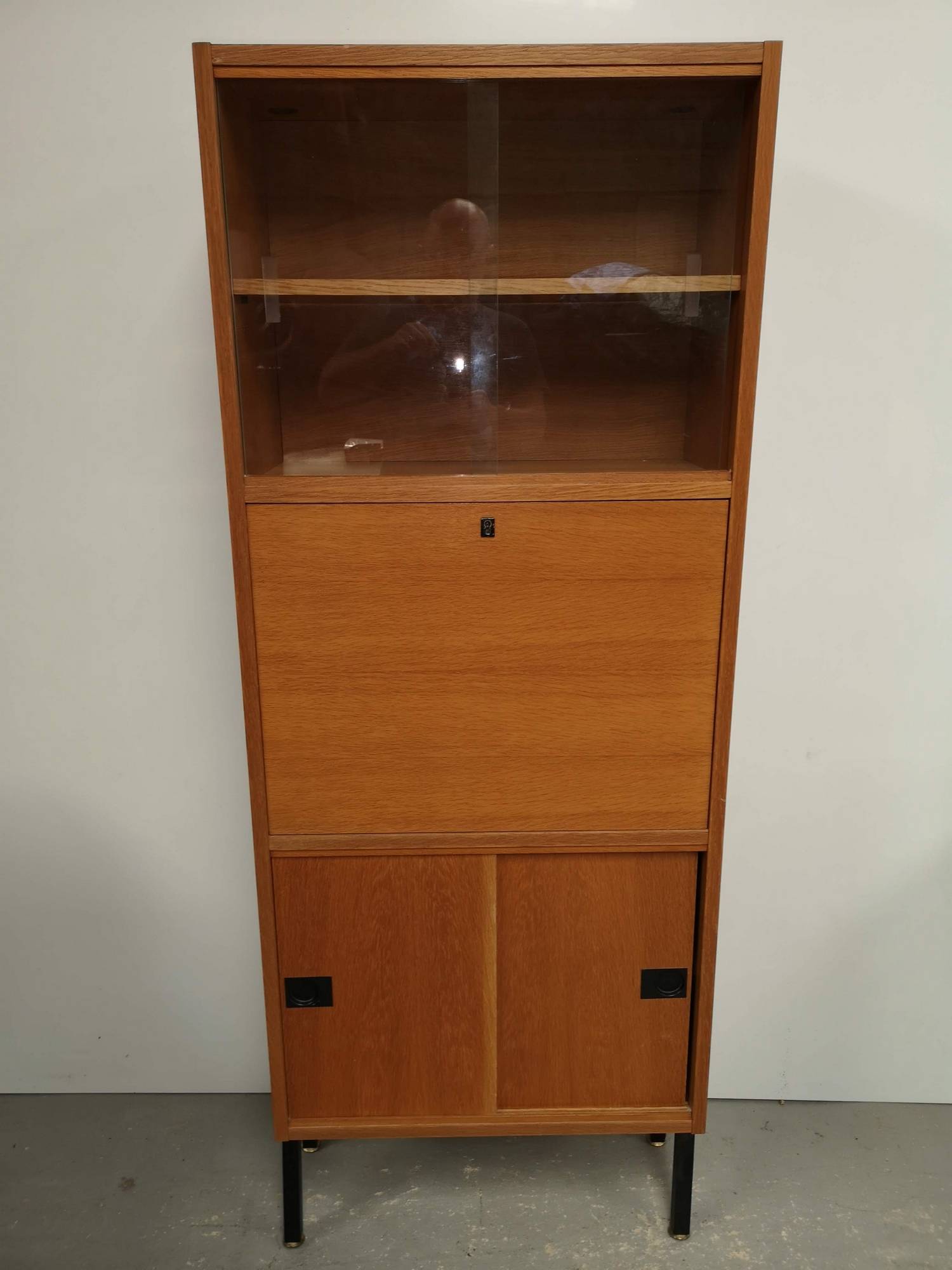 vente secrétaire bois teck style décoration vintage proche Rouen 