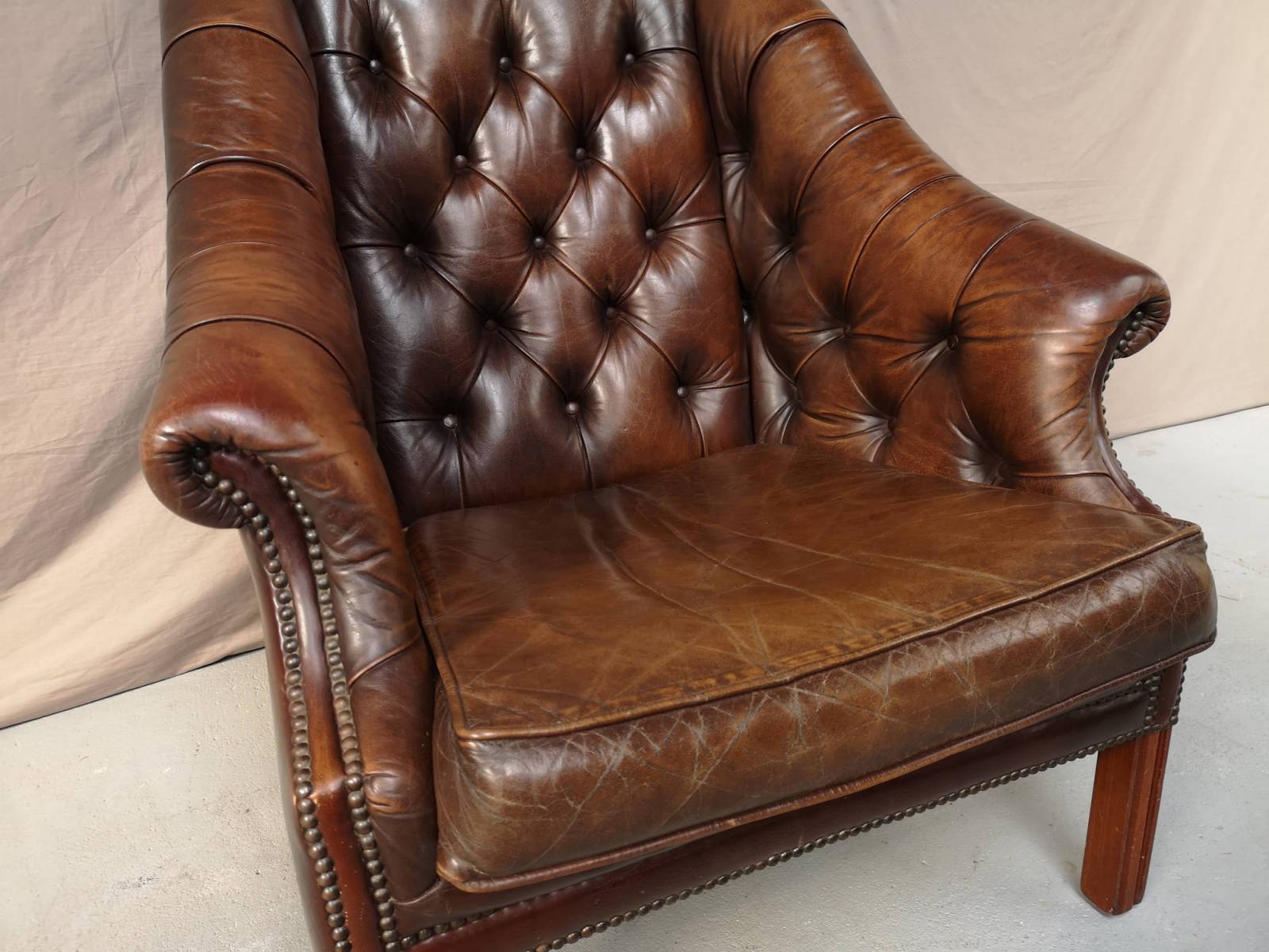 vente fauteuils chesterfield à Lyon