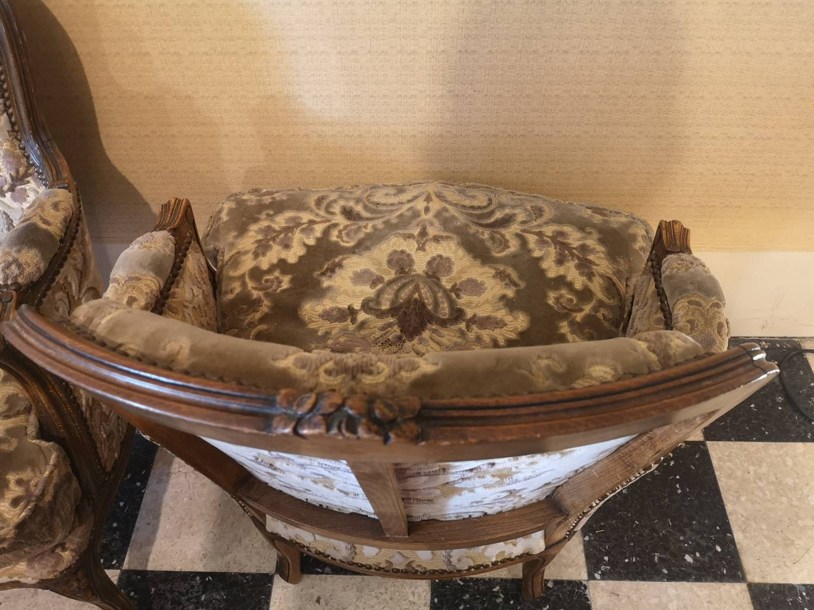 vente fauteuils bergères style Louis XV proche Rouen