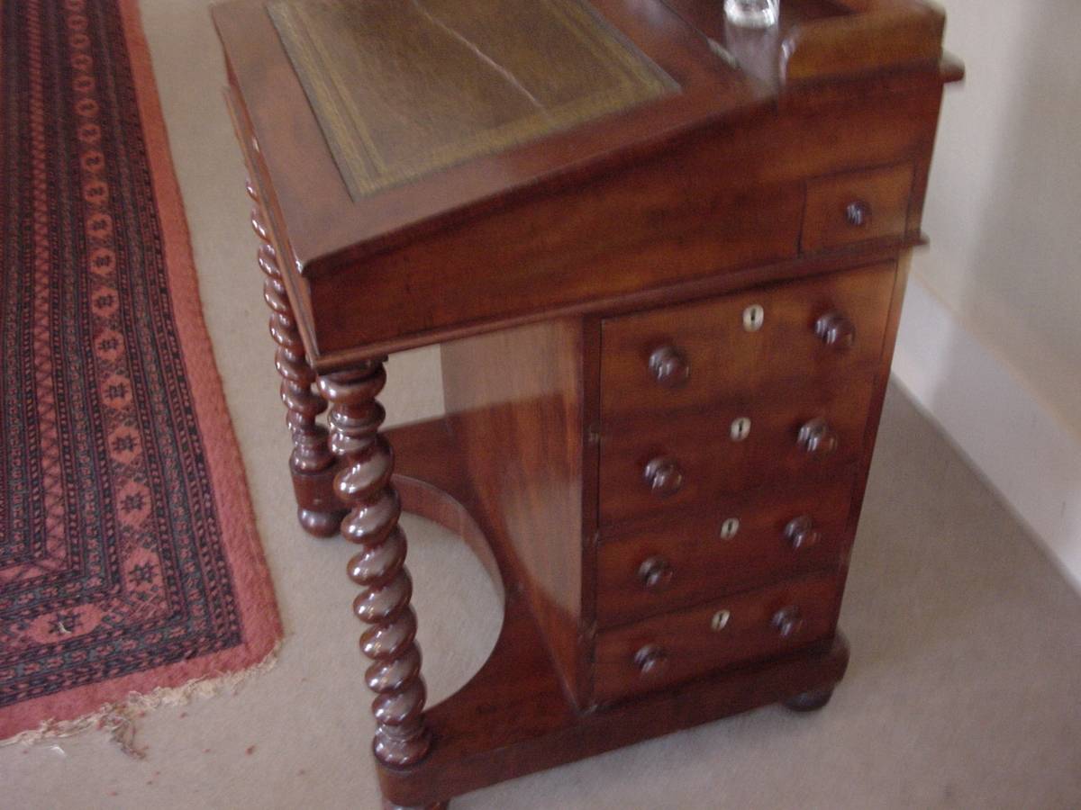 vends bureau davenport acajou en France