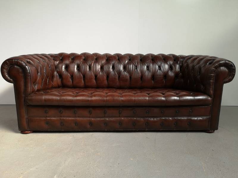 acheter canapé chesterfield trois places occasion style vintage à Montpellier