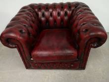 achat fauteuil chesterfield cuir bordeaux  style déco loft proche Lyon