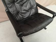 a acheter fauteuil cuir noir deuxième main près de Paris