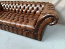 achat en ligne canapéchesterfield original cuir marron vintage proche Paris