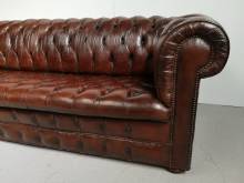 se faire livrer canapé chesterfield cuir marron véritable à Montpellier