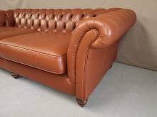 trouver canape chesterfield cuir marron à Paris
