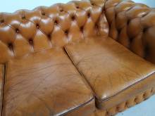 vente canapés chesterfield cuir marron vintage proche Bordeaux