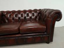 trouver canapé chesterfield cuir marron occasion pas cher à Paris