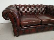 achat canapé chesterfield cuir marron vieilli style vintage proche Paris