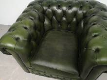 vente fauteuils chesterfield cuir vieilli proche Paris