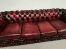 commander canapé chesterfield cuir quatre places ancien véritable import Angleterre proche Paris