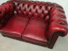 acheter en ligne canapé chesterfield cuir bordeaux deux places deuxième main à Paris
