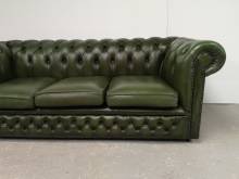achat canapé chesterfield cuir vert trois places occasion pas cher proche Paris