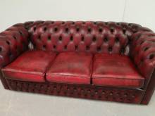 achat canapé chesterfield cuir vieilli trois places occasion pas cher à Marseille