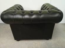 achat fauteuil chesterfield cuir vert vintage bon état proche Paris