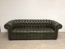 achat canapé chesterfield cuir vert anglais style déco loft proche Paris