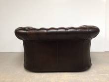 achat canapé chesterfield cuir marron deux places qualité premium proche Paris