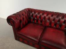 trouver magasin canapés chesterfield cuir rouge trois places style rétro proche Marseille