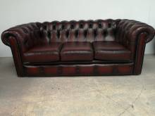 acheter canapés chesterfield cuir marron trois places style déco loft vintage proche Paris