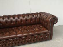 trouver magasin canapés chesterfield cuir marron trois places proche Lyon