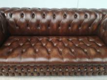 choisir canapé chesterfield cuir marron trois places occasion pas cher proche Lyon