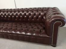 commander canapé chesterfield cuir bordeaux quatre places seconde main proche Rouen