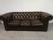 acheter canapé chesterfield cuir vert trois places véritable chesterfield proche Chartres