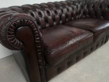trouver canapé chesterfield cuir marron deux places véritable proche Rennes
