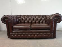 acheter canapé chesterfield cuir vieilli marron vintage proche Le Havre