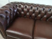 achat canapés chesterfield cuir marron authentiques proche Le Havre