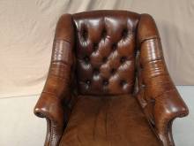 vends fauteuils chesterfield vintage à Lyon