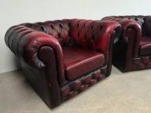 achat paire fauteuils chesterfield cuir bordeaux occasion pas chers proche Vannes