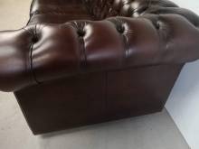 vente canapé chesterfield cuir marron trois places occasion pas cher proche Bayonne