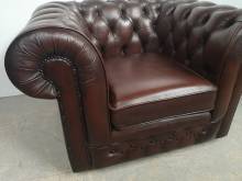 a acheter fauteuil chesterfield cuir marron occasion pas cher proche Montpellier