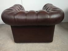 vente fauteuil chesterfield cuir marron deuxième main proche Montpellier