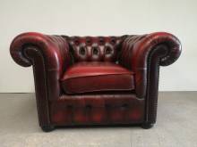 acheter fauteuil chesterfield cuir bordeaux import direct Angleterre proche Bayonne