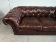 achat canapé chesterfield cuir marron deuxième main proche Lyon