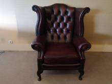 acheter fauteuil chesterfield cuir bordeaux seconde main proche Rouen