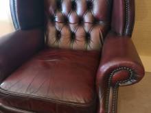 achat fauteuil chesterfield cuir bordeaux style décoration pubs anglais proche Rouen