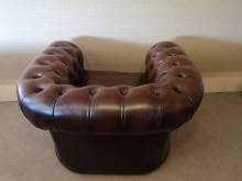 vente en ligne fauteuil chesterfield cuir marron seconde main proche Paris