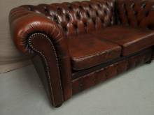 acheter canapé chesterfield cuir marron deux places style deco loft près de Lyon