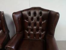 achat fauteuil chesterfield cuir marron authentiques chesterfield proche Nantes