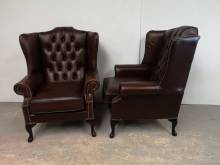 commander fauteuils chesterfield cuir marron véritables proche Nantes