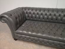 trouver canapé chesterfield cuir gris style décoration industrielle proche Lille