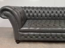 acheter en ligne canapé chesterfield cuir gris trois places occasion pas cher proche Lille