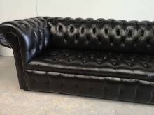 trouver canapé chesterfield cuir noir trois places occasion proche Rennes