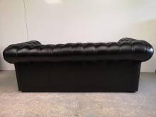 commander en ligne canapé chesterfield cuir noir trois places top qualité proche Rennes