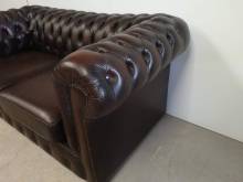 achat canapé chesterfield cuir marron deux places ancien proche Paris
