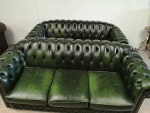 commander en ligne canapés chesterfield cuir vert trois places seconde main proche Bayonne